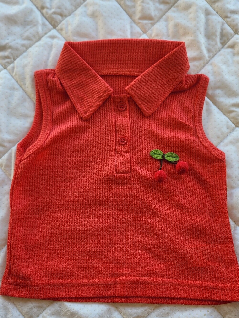 Stylish Cherry Two-Piece Kids Set - Picture 2 of 3